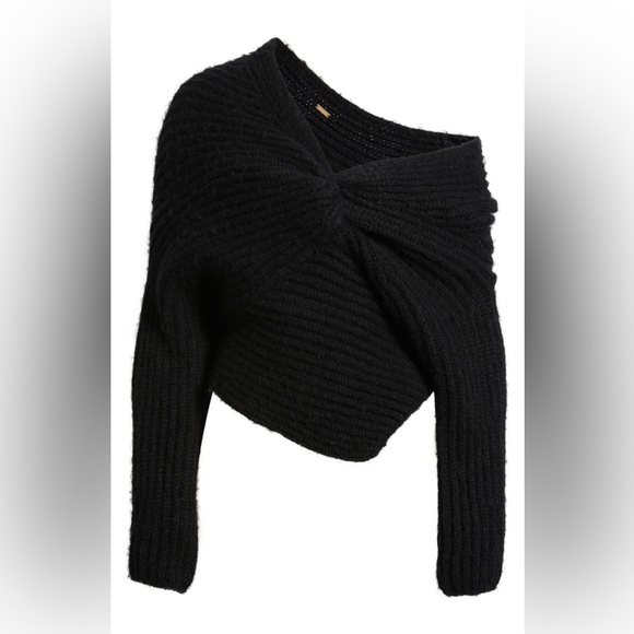 Cult Gaia Lea Knit Off the Shoulder Sweater NWT - Picture 5 of 8